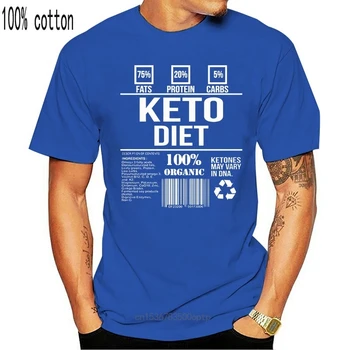 2019 Vasaros Stiliaus Prekės Ženklo Atsitiktinis O-Kaklo Vyrų Viršūnes & Tees Keto Dieta Custom T Shirts