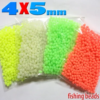 2019 karšto ovalo formos minkštas žvejybos karoliukai 4 spalvų dydis:4mm*5mm kiekis:1000pcs/daug skylės diametras:0.9 mm
