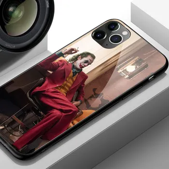 2019 kino Joker Joaquin Phoenix stiklo telefonas padengti minkštos silikono atveju iphone, 6 6s 7 8 plus X XR XS Max 11 pro max