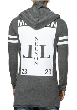 2019 m. rudenį fashipn print long hoodie vyrų atsitiktinis gobtuvu mens hoodies ir palaidinės prekės