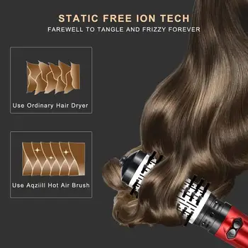 2020 M. Elektros Plaukų Džiovintuvas Šukos Karšto Oro Šepetys Plaukų Curler Geležies Plaukų Tiesinimo Priemonė Auto Rotacija Volumizer Hairbrush Garbanoti Lazdelė