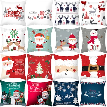 2020 NAUJĄ Kalėdų Pagalvėlė Padengti Dekoratyvinių Sofa-lova, Pagalvė Padengti Atveju Sėdynė Namų Dekoro Mesti Užvalkalas Kalėdinė Dekoracija Namuose