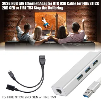 2020 Naujas 3 PORT USB HUB LAN Ethernet 