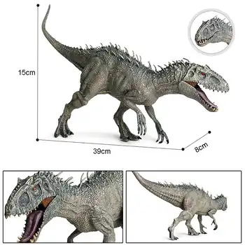 2020 Naujas 34x8x15cm Juros periodo Indominus Rex Veiksmų Skaičiai Burna Savage Tyrannosaurus Dinossauro Pasaulio Gyvūnai Modelis Vaikas Žaislai