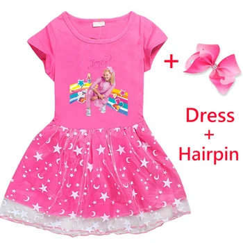 2020 Naujas Vasaros Kūdikių Mergaitės jojo siwa Suknelė Animaciją Mergina Drabužius Spausdinti Princesė Šalies tutu Sukneles Vaikams, Vaikų Drabužiai