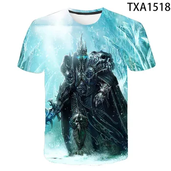 2020 Naujas Vasaros Warcraft Atsitiktinis 3D marškinėliai Vyrams, Moterims, Vaikams, Mados Streetwear Berniukas Mergaitė Vaikai Atspausdintas T-shirt Kietas Viršūnes Tee
