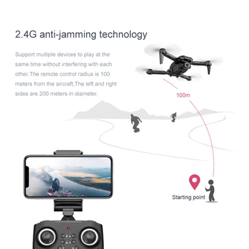2020 Naujas XT6 Drone dvigubo objektyvo 4k profesija aukštos raiškos aerofotografija optinis srautas fiksuotas aukštis RC lėktuvų vaikų Žaislai