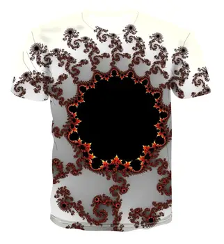 2020 Naujas mados vyriški Vasaros 3D T-shirt Cool Elementai Spausdinti Trumpas Rankovės Atsitiktinis Raudona Hip-Hop Street Drabužius T-Shirt Apvalus Kaklas