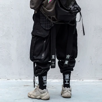 2020 Siuvinėjimo Kišenės Krovinių Kelnės Vyrams/Moterims, Hip-Hop Vyriškos Kelnės Mens Poilsiu Atsitiktinis Streetwear Kelnės