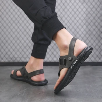 2020 casa sandali vyrų sandal sandalai sandalet sandalen romos paplūdimio vietnamas darbo sandel masculina homme couro sandalle didelis cuir