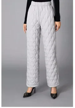 2020 korėjos Moterys Aukšto Juosmens Medvilnės Žemyn Kelnes Žiemos Kelnės Moterims Streetwear Baltos Dirbtinės Žemyn Storas Šiltas Kelnes Kelnės 3xl