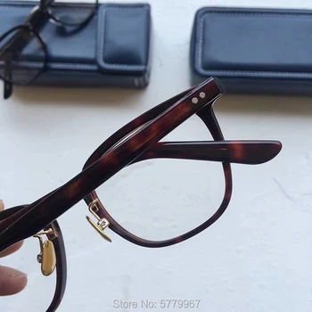 2020 m. Japonijos prekės ženklo Derliaus Kokybės Acetato akinių rėmelių akiniai moterys vyrai originalo langelyje atveju recepto objektyvas