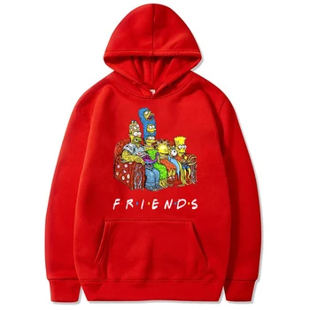 2020 mados simpsonų Hoodies Streetwear simpson draugų tv šou Palaidinukė Vyrų rudens-žiemos Hip-Hop hoodie megztinis