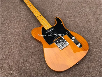 2020High kokybės elektrinė gitara, TL stiliaus,Alber kūną su Klevo kaklo,gamtos spalvos,pagal Užsakymą elektrinė gitara,nemokamas pristatymas