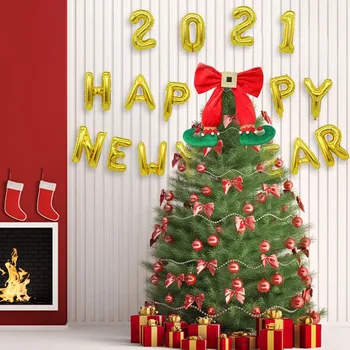 2021 Laimingų Naujųjų Metų Raidžių Skaičius Balionas Nustatyti Naujus Metus Kalėdų Prekybos Centro Partijos Dekoro Laimingų Naujųjų Metų 2021