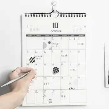 2021 M. Sieninis Kalendorius Dekoratyvinis Mėnesio Kalendorius, Tvarkaraštis, Clocking Pastaba Kasdien Apdailos Namų Sieninis Kalendorius
