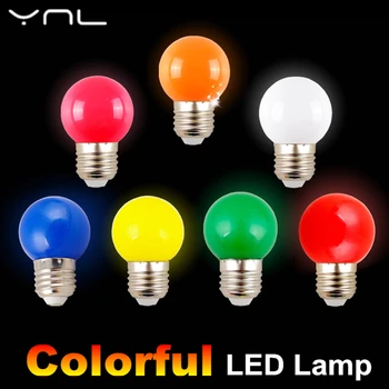 20PCS Lampada LED Lempos, Spalvinga Bombillas E27 G45 220V LED Lemputė SMD 2835 Lamparas Led Lemputes, Spalvingos lemputės Šviesos LED žibintuvėlis