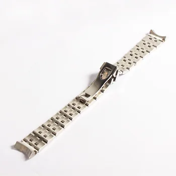 20mm 21mm Vyrų Nerūdijančio Plieno Žiūrėti Diržu, Tudor sidabro Metalo Sagtis Watchband Apyrankė