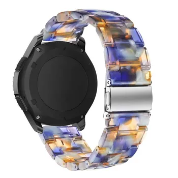 20mm dirželis Samsung Galaxy žiūrėti Aktyvios 2 spalvinga Dervos Watchband Moterys vyrai dirželis Huami Amazfit Pvp Apyrankė Diržas