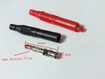 20pcs/50pcs/100vnt Nailono Klijai Rankena Vario 4mm Banana plug PASIDARYK pats adapteris