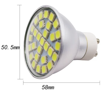 20x LED Lemputė GU10 LED Lempos, AC195-240V SMD 5050 Dėmesio 29 Led Šiltai Balta Šalta Balta Šviesos Namų Puošybai Lemputė