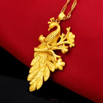 24K Aukso Karoliai Spalvinga Emalio Povas Pakabukas Cloisonne Ilgai Pareiškimą Karoliai Moterų Figaro Grandinės Indijos Papuošalai