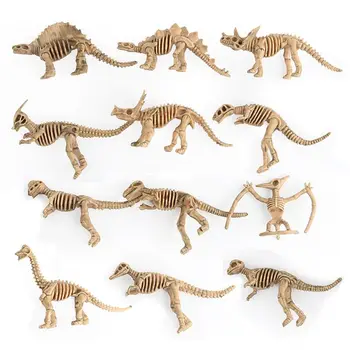24pcs Dinozaurų Petrifaction Skeletas, Įvairūs Duomenys Dino Kaulai, Švietimo