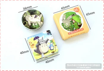25 vnt./daug Kawaii Animacinių filmų Totoro Dizainas su mergina dekoro lipduko vaikams, kanceliarinės prekės mokyklinės prekės(tt-norago noragų geležtės 4782)