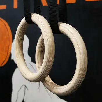 28mm Mediniai Naudotis Sveikatingumo Gimnastikos Žiedai Rankos Kūno Žiedai Ups Fitneso Iki Mankštos, Raumenų Traukti