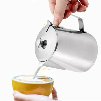 2L Nerūdijančio Plieno Traukti Gėlių espresso paveikslėlyje Putų Girliandą Puodelis latte ąsotis amatų pieno puodelis Kapučino kavos Virimo Įrankiai