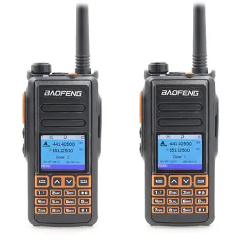 2PCSBaoFeng UHF VHF Dual Prekės DMR DM-760 1 Lygio Ir 2 Dvejopo Laiko Lizdas, Skaitmeninis/Analoginis Walkie Talkie Su GPS uppgrade iš DM-1702