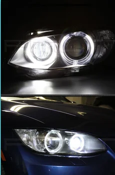 2X LED Angel Eyes Marker Automobilių Žibintų Accessories Šviesos Lempučių BMW E39 E53 E60 E61 E63 E64 E65 E66 E87 525i 530i xi 545i M5