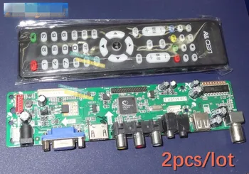 (2vnt=1set)/lot T. VST59.031 / V59 LCD TV plokštės / HDMI LCD vairuotojo lenta
