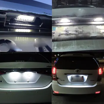 2vnt Baltas LED Licencijos Numerį Lemputė Canbus Toyota Yaris/Vitz Camry 