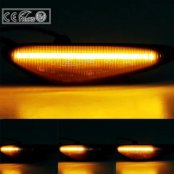 2vnt Dinaminis LED Šoniniai Gabaritiniai Posūkio Signalo Lemputė Šviesos Mazda MX-5 Miata NA 2016 - RX-8 6 Atenza GH 5 Premacy CW Fiat 124 Spider