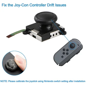 2vnt Pakeitimo 3D Analoginis Rokeris Joy Stick Nintendo Jungiklis Valdytojas NS Gamepad Joycon Žaidimas Padas