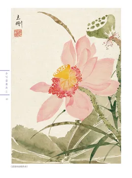 2vnt/knygos Kinijos tradicinės piešimo knyga pradedantiesiems ranka brushwork spalvinimo knygelių malonus spalvos dažų gėlių vadovėlis