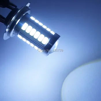 2x H7 LED Balta Didelės Galios Šviesos 