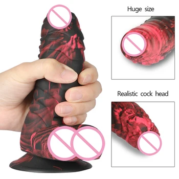 3-5cm Silikono Didžiulis Dildo G Spot Stimuliatorius Realistiškas Penis Dildo Makšties Orgazmo-Masturbacija Suaugusiems, Sekso Žaislai Moterims