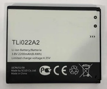 3.8 V, 2200mAh TLi022A2 Už Alcatel One Touch Sonic LTE / OT-A851 / OT-A851L Baterija