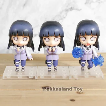 3 Vnt/set Naruto Hinata Hyuuga Pav Veiksmų PVC Kolekcines Modelis Žaislas