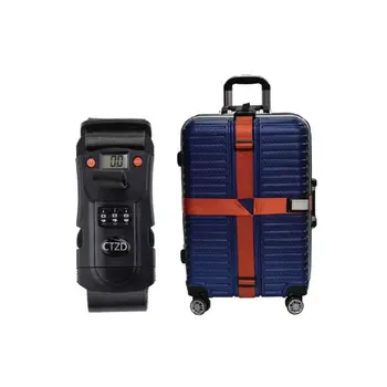 3 in1 Kelionės Bagažo Masto Kodas TSA Užraktas Lagamino Diržas Dirželis Skaitmeninis Kabinti Bagažo Sverti Svarstyklės