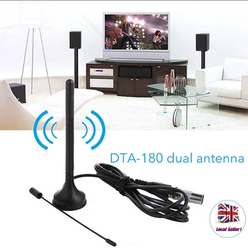 30dBi Patalpų HD Skaitmeninis DVB-T/FM Freeview TV Antenos Antenos Magnetinis pagrindas DTA180