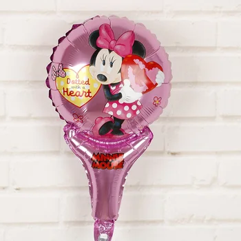 30pcs Mickey mouse gimtadienio Dekoracijos vaikams vertus, Klijuoti Foliją Balionai Disney kerstballen animacinių filmų Princesė kamuolius namų dekoro