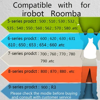 3500/4500mAh Baterija Irobot Roomba 500 600 700 800 900 Serijos dulkių siurblys Irobot Roomba 600 620 650 700 770 780 800