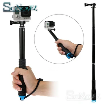 36 colių Selfie Lazdos Savarankiškai Nešiojamą Ištraukiamas Polių Monopodzie Stick GoPro 6 5 4 3+ SJCAM SJ4000 SJ5000 SJ6 Sporto Fotoaparatas