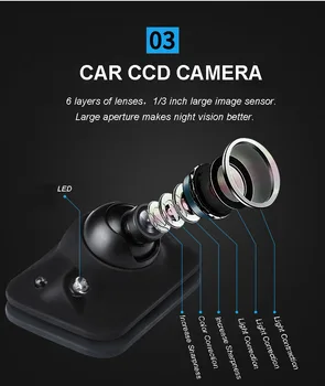 360 Vaizdą Automobilio Kamera 4 Būdas Kameras, Parkavimo Sistema, Galinio Kairės Dešinės Pusės Priekyje Kamera, Naktinis Matymas su 7 Colių HD Automobilio Stebėti