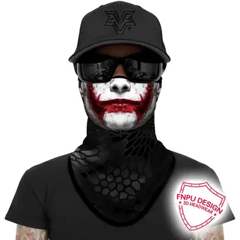 3D Punisher Lankelį Veido Kaukė Nuodai Bandana Lauke, Dviračių sportas Neck Gaiter Joker veidui Anonimas Skarelės Lankelis Slidinėjimo Kaukė