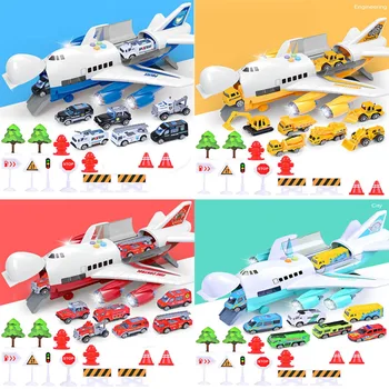 4 Muzikos Stiliaus Modeliavimas Kelio Inercijos Vaikų Žaislas Orlaivių Saugojimo Keleivinį Lėktuvą Policijos, Priešgaisrinės Gelbėjimo Berniuko Žaislas Automobilis
