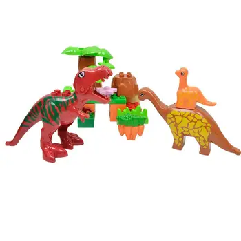 40pcs dinozaurų blokai nustatyti vaikų surinkti žaislai, plastikiniai dinozaurų simbolių rinkinys ikimokyklinio mokymosi švietimo žaislai